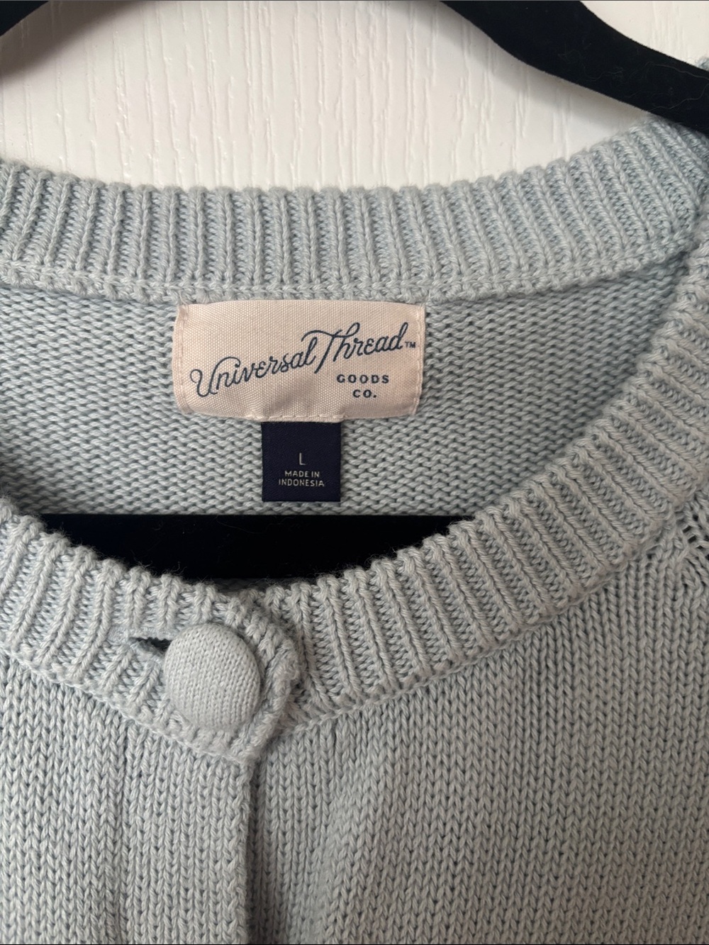 Universal Thread Pale Blue Button-Front Cropped Cardigan - Picture 2 of 5